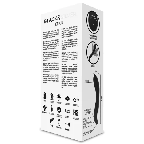 BLACK&SILVER – érintésvezérlésű prémium vibrátor