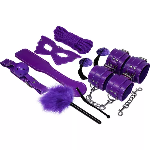 EXPERIENCE – BDSM Fetiszkészlet, Ínycsiklandó Lila Színben