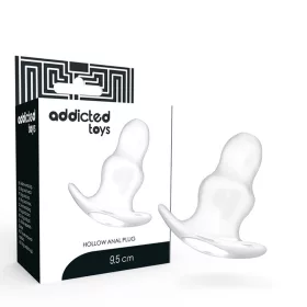   ADDICTED TOYS - közepes anál tágító, 9,5 cm, átlátszó