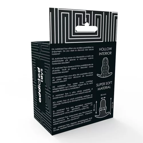 ADDICTED TOYS - közepes anál tágító, 9,5 cm, átlátszó