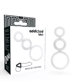 ADDICTED TOYS – átlátszó péniszgyűrű készlet