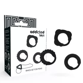 ADDICTED TOYS – prémium fekete C-gyűrű szett