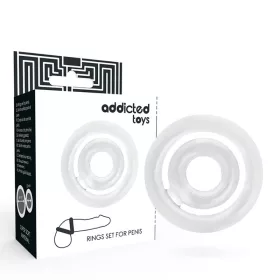   ADDICTED TOYS - átlátszó péniszgyűrű a potencia fokozására