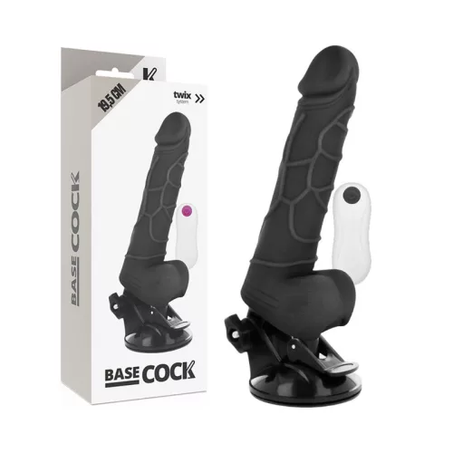 Basecock – valósághű vibrátor távirányítóval, 19,5 cm