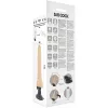 BASECOCK – élethű vibrátor távirányítóval, 19 cm hosszú