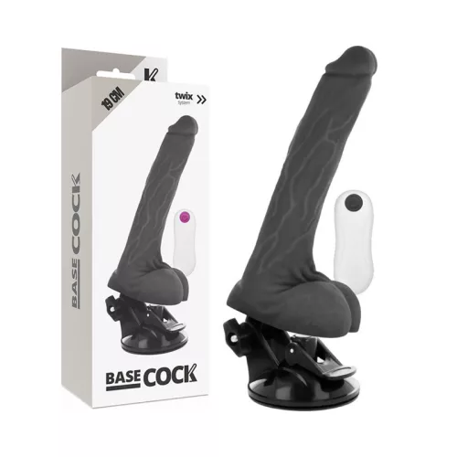 Basecock – valósághű vibrátor távirányítóval, 19 cm