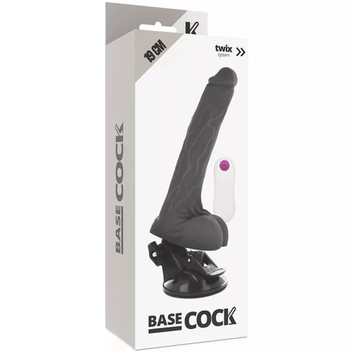 Basecock – valósághű vibrátor távirányítóval, 19 cm