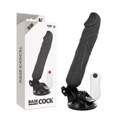 BASECOCK – valósághű vibrátor távirányítóval, 20 cm