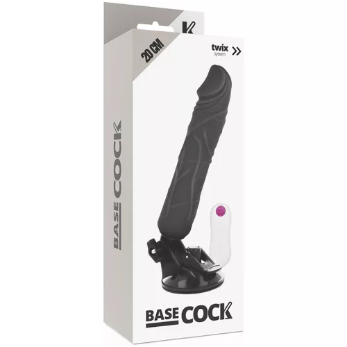 BASECOCK – valósághű vibrátor távirányítóval, 20 cm