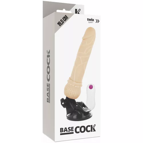 BASECOCK – valósághű vibrátor távirányítóval 19,5 cm