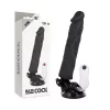 BASECOCK – realisztikus vibrátor távirányítóval, 21 cm