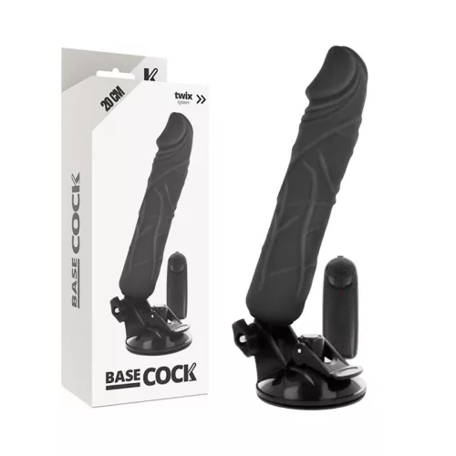 BASECOCK – valósághű vibrátor távirányítóval, 20 cm