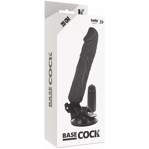 BASECOCK – valósághű vibrátor távirányítóval, 20 cm