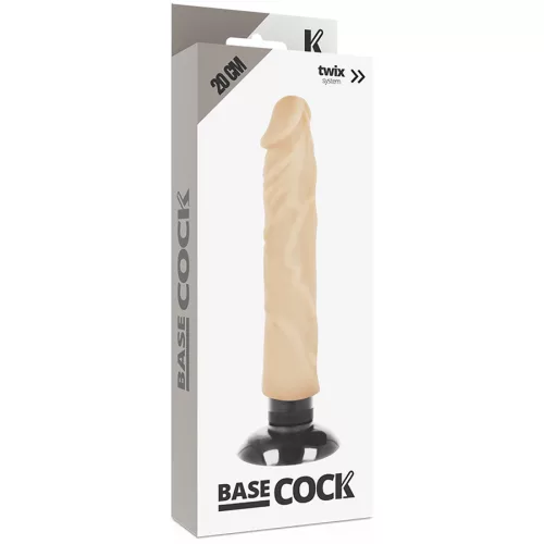 BASECOCK – élethű vibrátor 20 cm hosszú, 4 cm átmérőjű