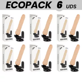   Basecock Vibrátor Távirányítós, Realisztikus tapintás 19,5 cm hús színű