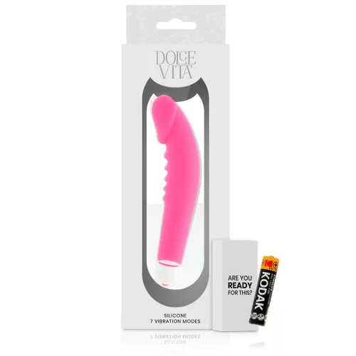 DOLCE VITA – élethű élvezet pink szilikon vibrátor