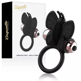   Coquette Chic Desire – vibráló pillangó péniszgyűrű fekete/arany