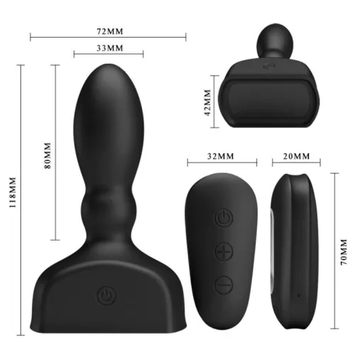 MR PLAY – felfújható anális plug távirányítóval