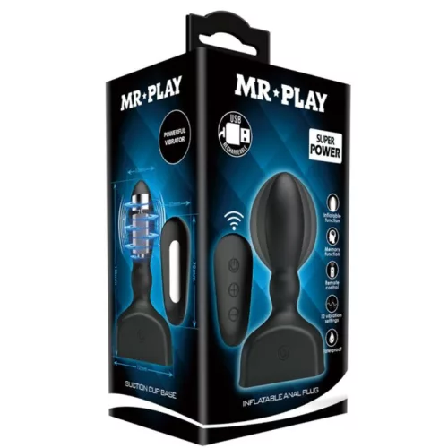 MR PLAY – felfújható anális plug távirányítóval