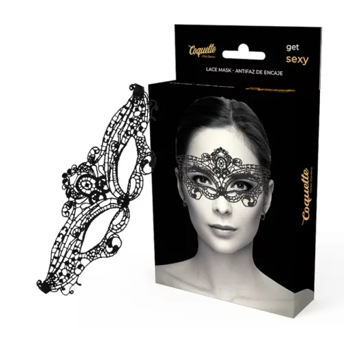 COQUETTE CHIC DESIRE – fekete csipke szexi maszk