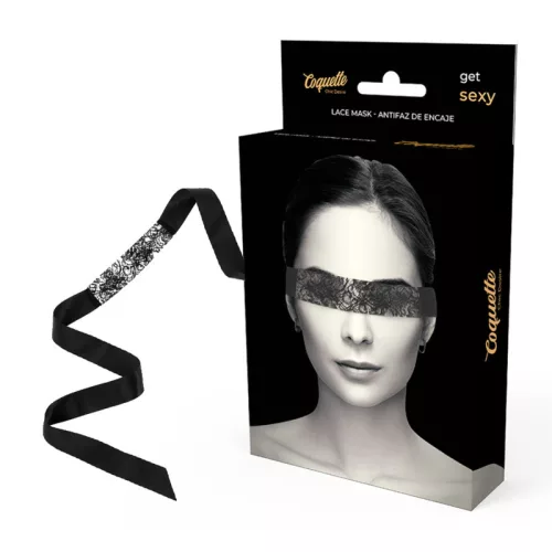 Coquette Chic Desire – fekete csipkés maszk prémium érzékiséghez
