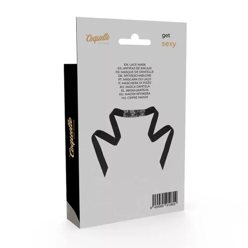 Coquette Chic Desire – fekete csipkés maszk prémium érzékiséghez