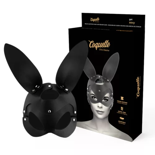 Coquette Chic Desire – vegán bőr maszk nyuszifiokkal