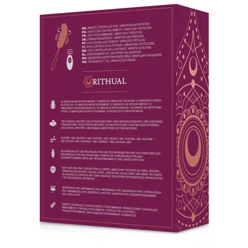 RITHUAL Esha – távirányítós forgó vibráló tojás