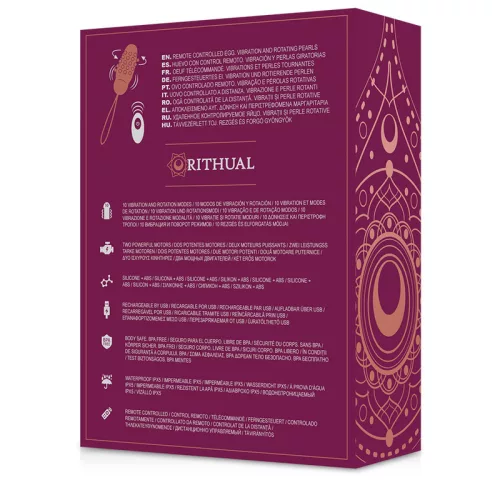 RITHUAL Sita Egg – távirányítós forgó vibráló tojás