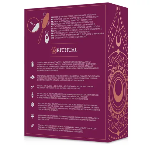 RITHUAL Priya – távirányítós G-pont vibráló tojás