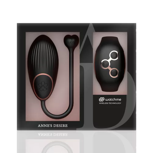 ANNE'S DESIRE – távirányítós tojás vibrátor fekete/arany