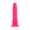 DELTA CLUB - szilikon dildó felcsatolóval 17 cm rózsaszín