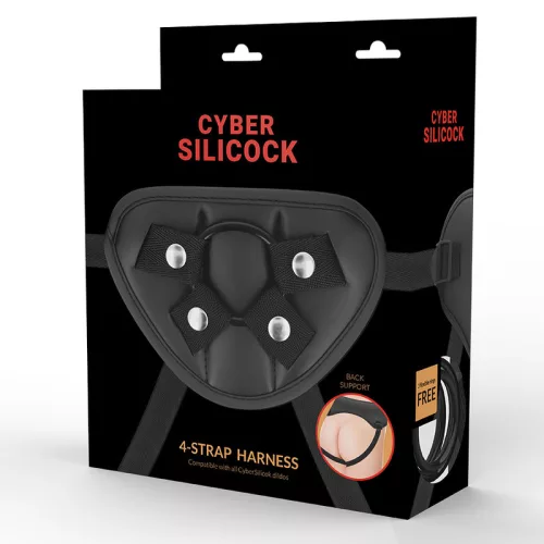 CYBER SILICOCK – strap-on harnesz 3 gyűrűvel
