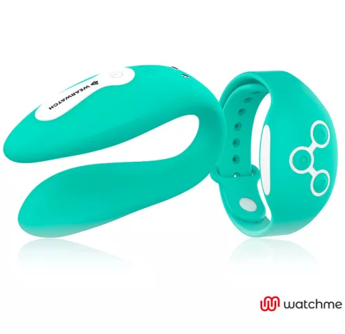 WEARWATCH - dupla technológiás világos zöld vibrátor