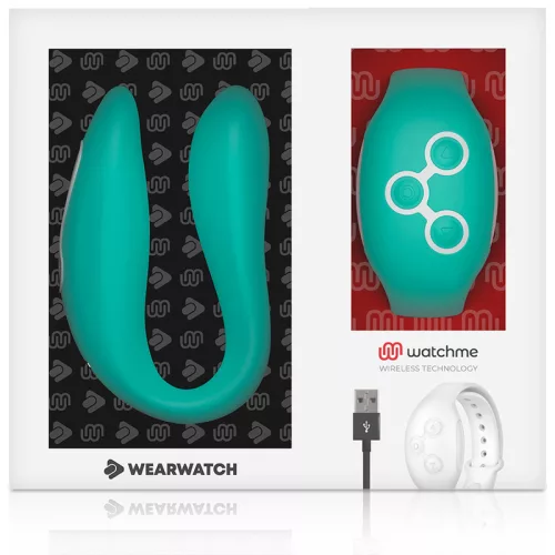 WEARWATCH - dupla technológiás világos zöld vibrátor