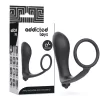 ADDICTED TOYS – vibráló anális dugó péniszgyűrűvel