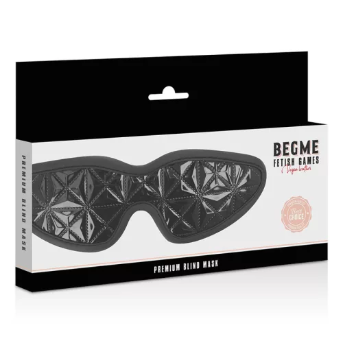 BEGME - prémium fekete szemmaszk neoprén béléssel