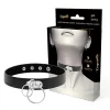 COQUETTE CHIC DESIRE – dupla gyűrűs vegán bőr choker
