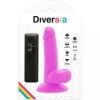 DIVERSIA – rugalmas vibráló dildó, 17 cm – prémium élvezet