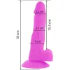 DIVERSIA – rugalmas, vibráló dildó lila 18 cm