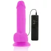 DIVERSIA - rugalmas vibráló dildó lila 20,5 cm