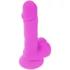DIVERSIA - rugalmas vibráló dildó lila 20,5 cm