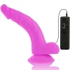 DIVERSIA – rugalmas vibráló dildó, 21,5 cm, lila