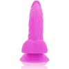 DIVERSIA – rugalmas vibráló dildó, 21,5 cm, lila