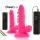 DIVERSIA - rugalmas vibráló dildo, 17 cm, rózsaszín