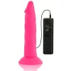DIVERSIA – rugalmas vibráló dildó, 23 cm, rózsaszín
