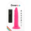 DIVERSIA – rugalmas vibráló dildó, 23 cm, rózsaszín