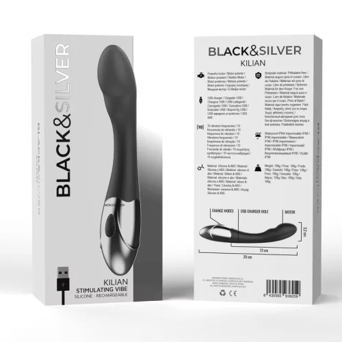 BLACK&SILVER – érzékeltető mini vibrátor