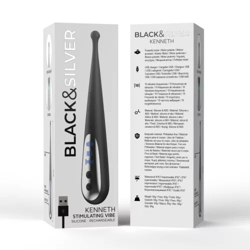 Black&Silver – izgató vibrátor elegáns dizájnnal