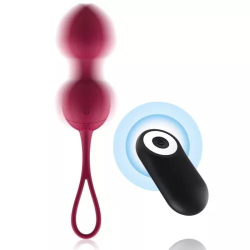 CICI BEAUTY – prémium szilikon 3 vibráló Kegel golyó távirányítóval
